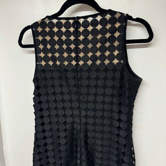 Ralph Lauren LRL Black Melia Dot Lace Sheath Cocktail Dress Size 4 Small - Picture 4 of 8
